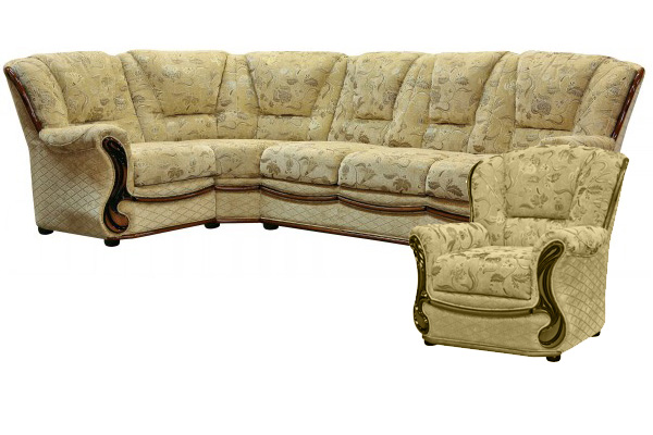 Набор мягкой мебели Изабель - 2 (угловой диван-кровать + кресло)