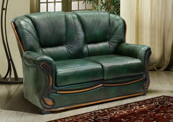 Двухместный диван-кровать из кожи Изабель - 2