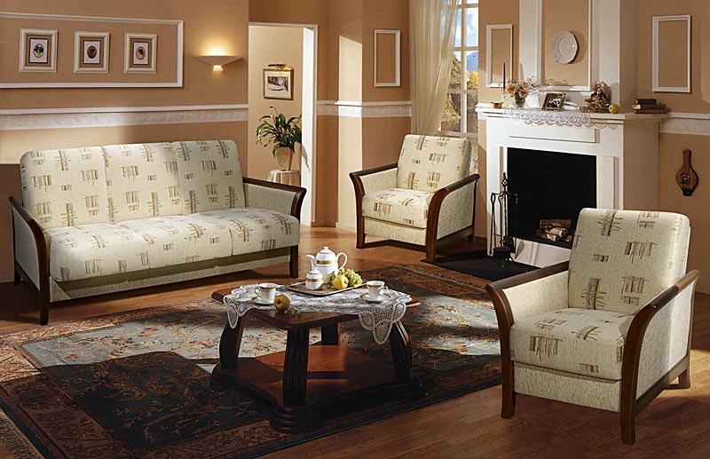 Набор мягкой мебели Канон-1 (трехместный диван-кровать + 2 кресла)