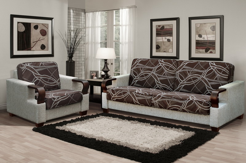 Набор мягкой мебели Каро-2 (трехместный диван-кровать + кресло)