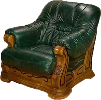 Двухместный диван из кожи Консул-21