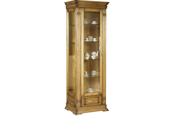 Шкаф с витринной Верди 1з (П487.11з)