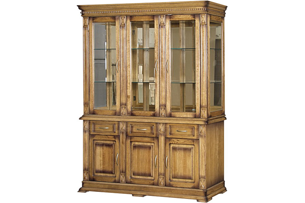 Шкаф с витриной Верди 3з П487.20з