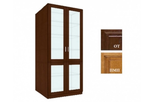 Шкаф комбинированный Карина со стеклом (ОТ) КР-1138/С